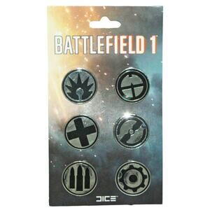 Vintage Battlefield 1 Frontline Metal Silver Six Pin Set - Gaming Accessory 2016